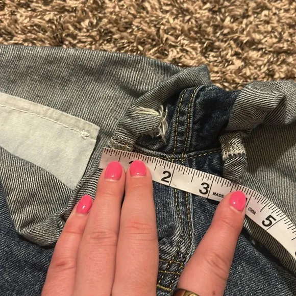 One Teaspoon Bandits Jean Denim Shorts Size 27