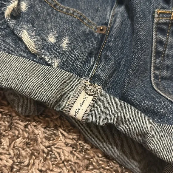 One Teaspoon Bandits Jean Denim Shorts Size 27