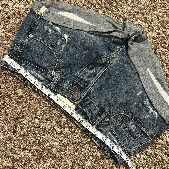 One Teaspoon Bandits Jean Denim Shorts Size 27
