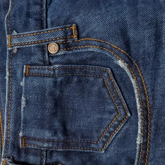 ONETEASPOON Distressed Button Fly Jean Shorts Size 28