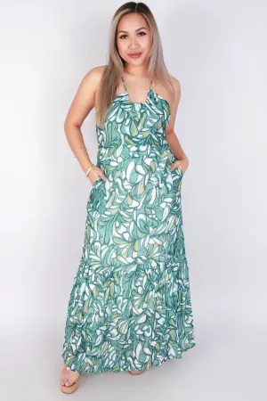 OPEN CROSS BACK MAXI DRESS