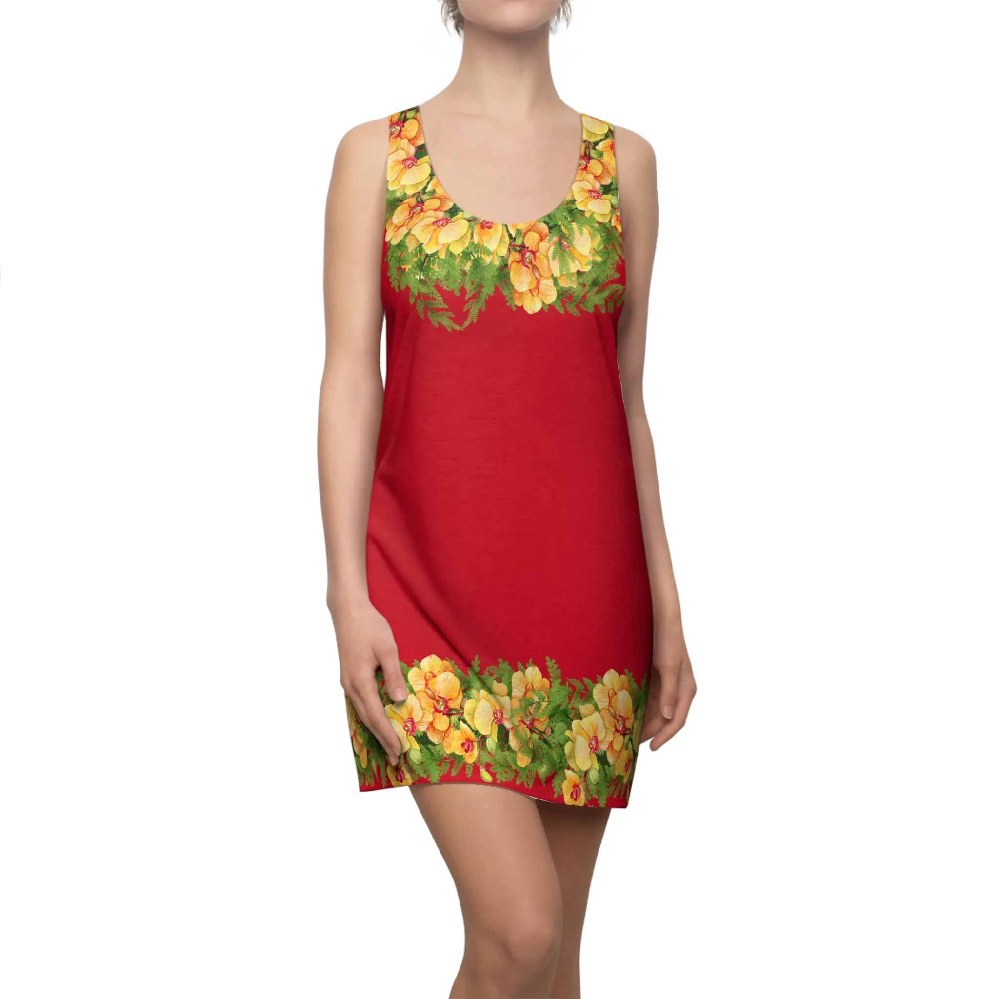 Orchids-Women's Racerback Dress
