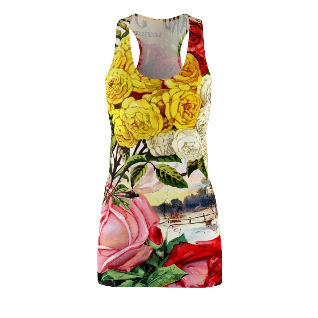 Parade of Roses Racerback Dress