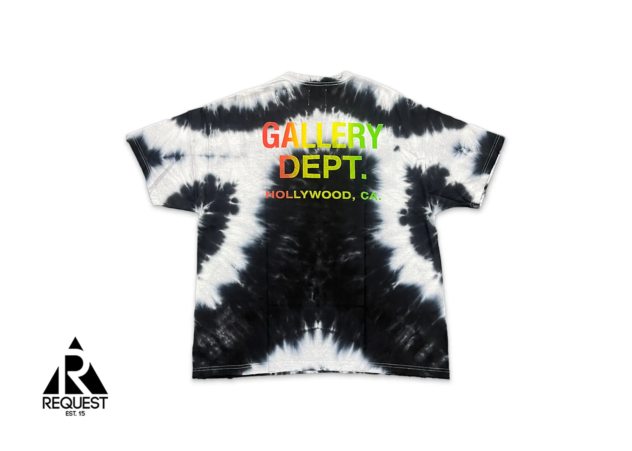 Peace Tee "Tie Dye Black White"