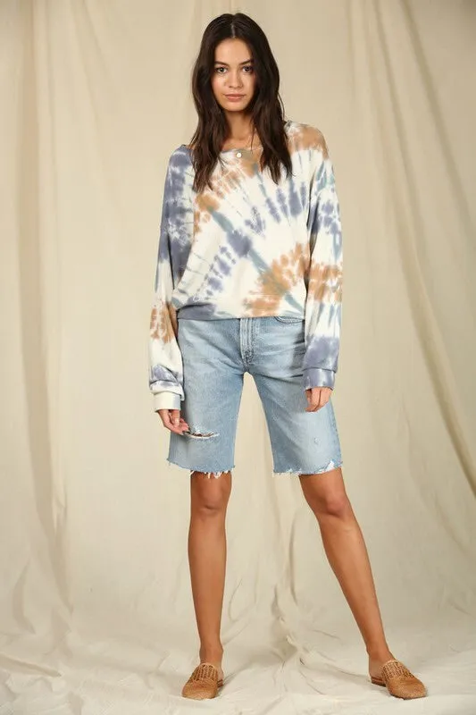 Phoebe Jersey Tie Dye Top