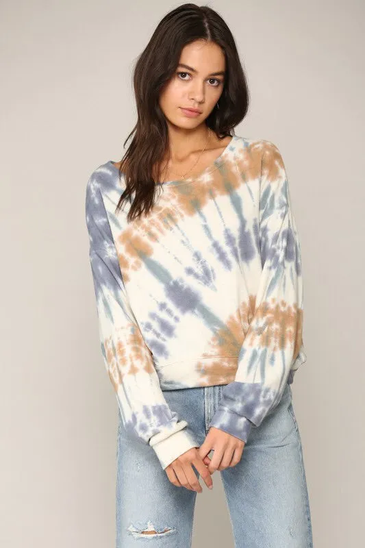 Phoebe Jersey Tie Dye Top