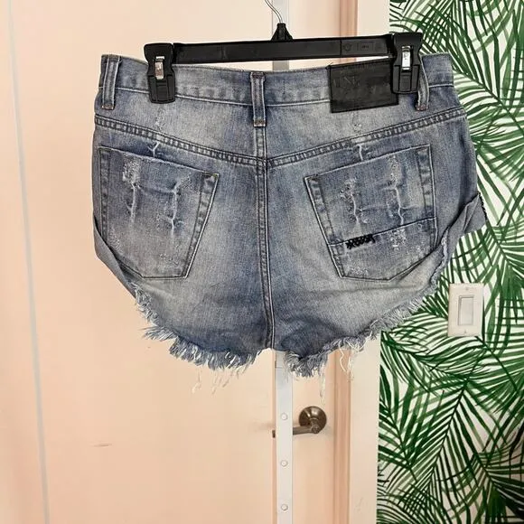 Pistola High Rise Distressed Cutoff Shorts Size 27