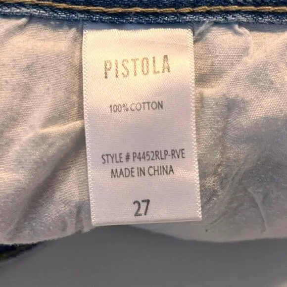 Pistola High Rise Distressed Cutoff Shorts Size 27
