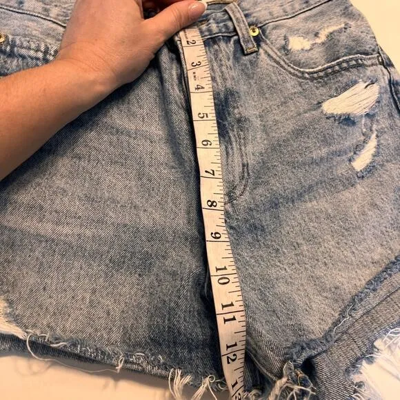 Pistola High Rise Distressed Cutoff Shorts Size 27