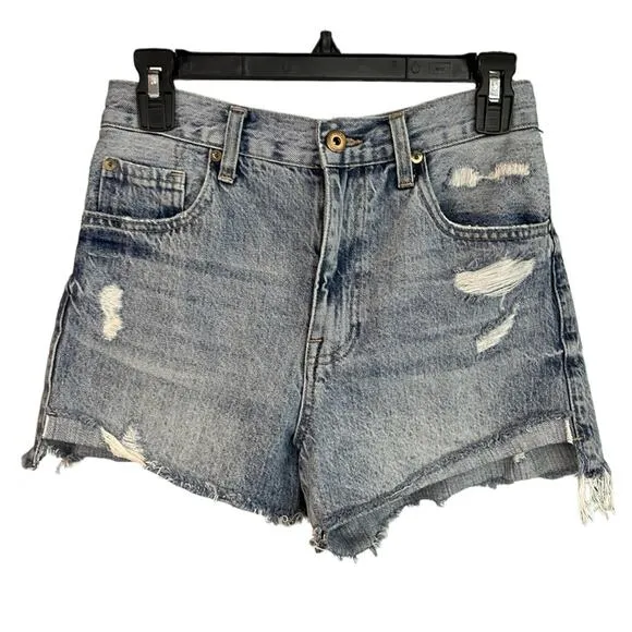 Pistola High Rise Distressed Cutoff Shorts Size 27