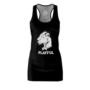 Playful Ladies Black Racerback Dress