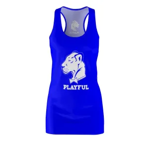 Playful Ladies Blue Racerback Dress