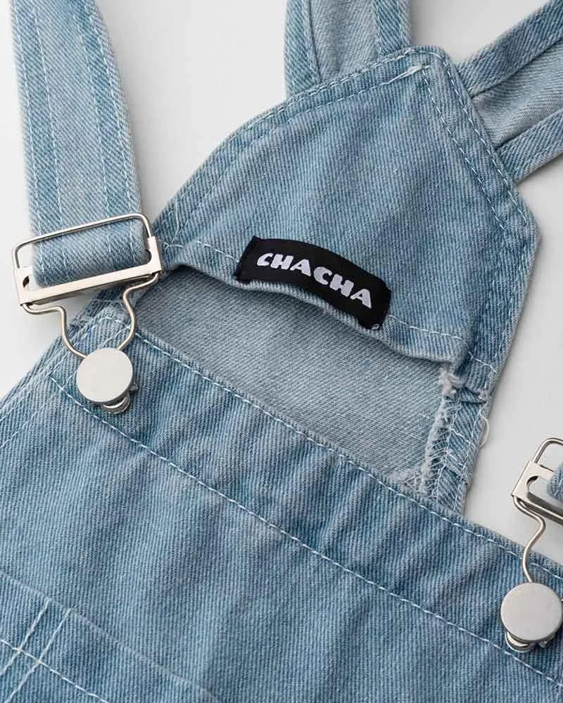 Plough Bales Oversized Denim Overalls