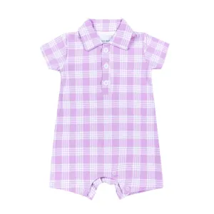 Poni Palaka Polo Bamboo Romper: 0-6M