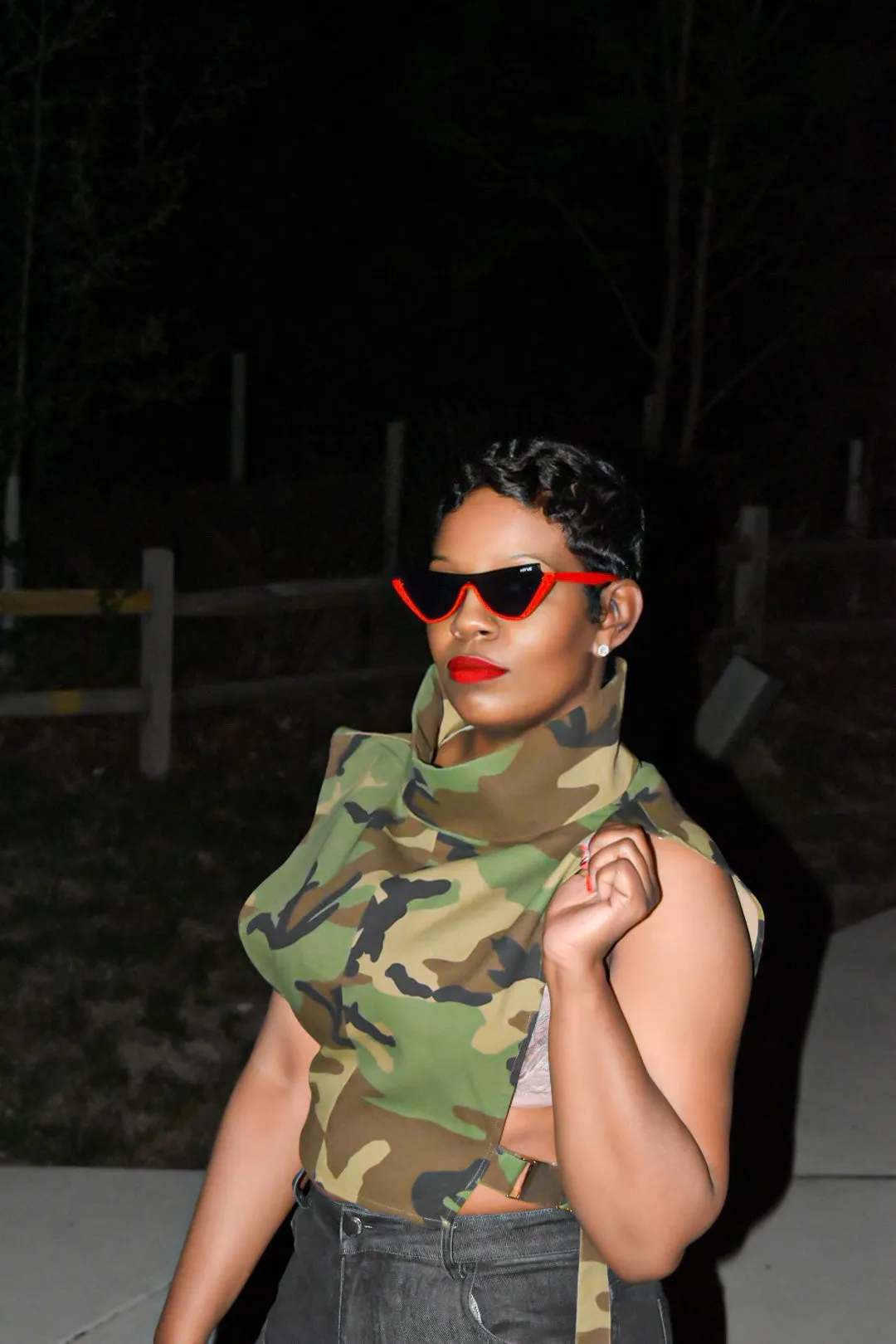 POPPIN Camo Top