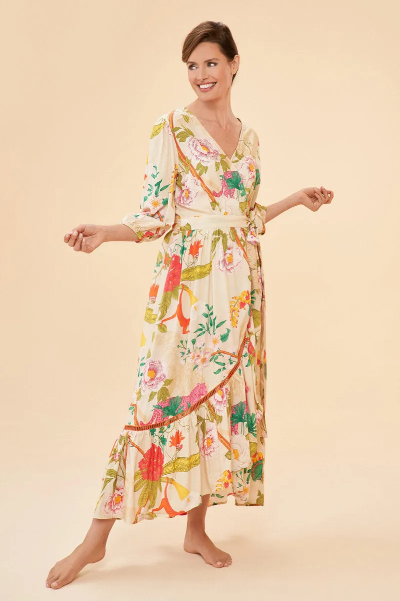 Powder Tropical Flora & Fauna Dress, Coconut
