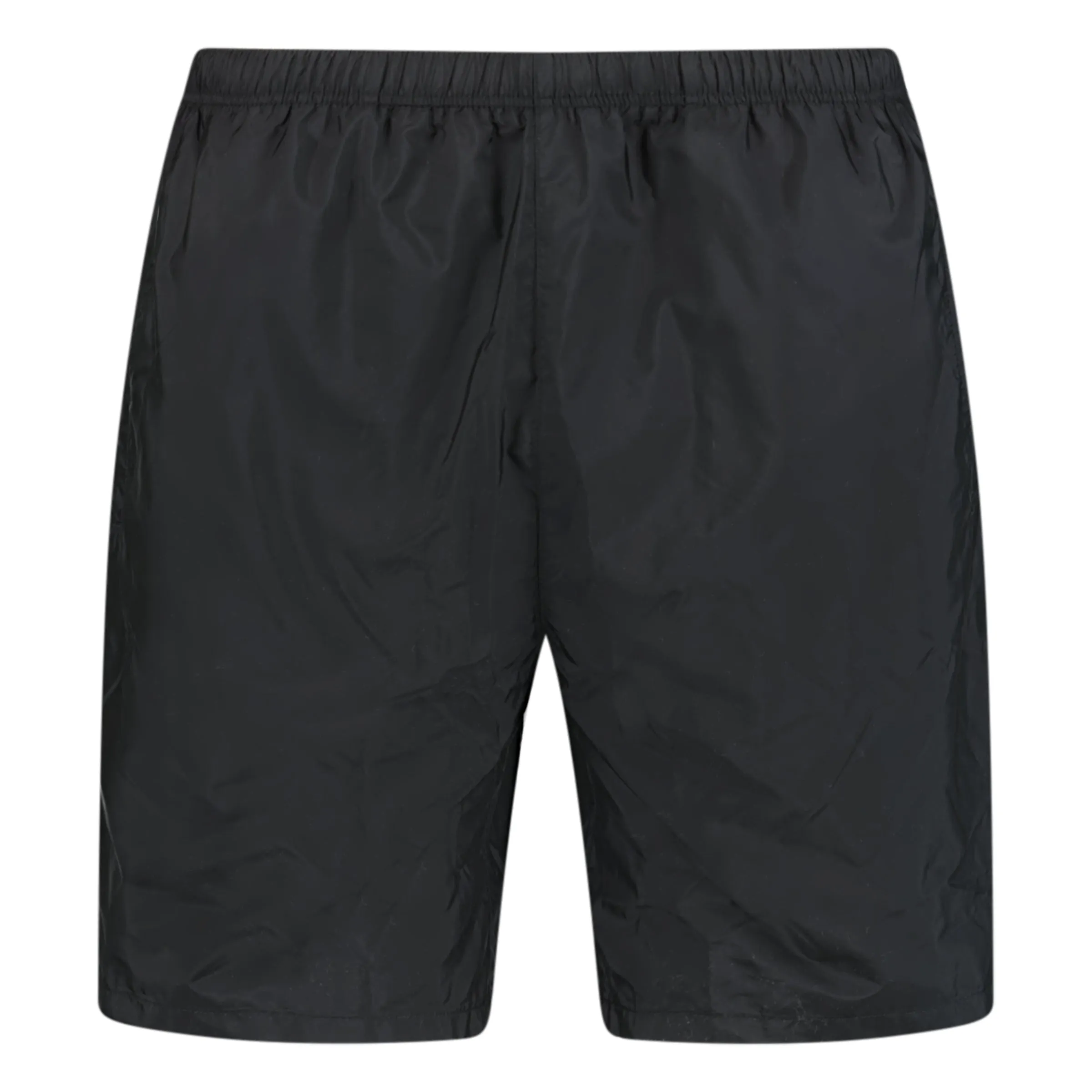 PRADA LOGO SWIM SHORTS BLACK