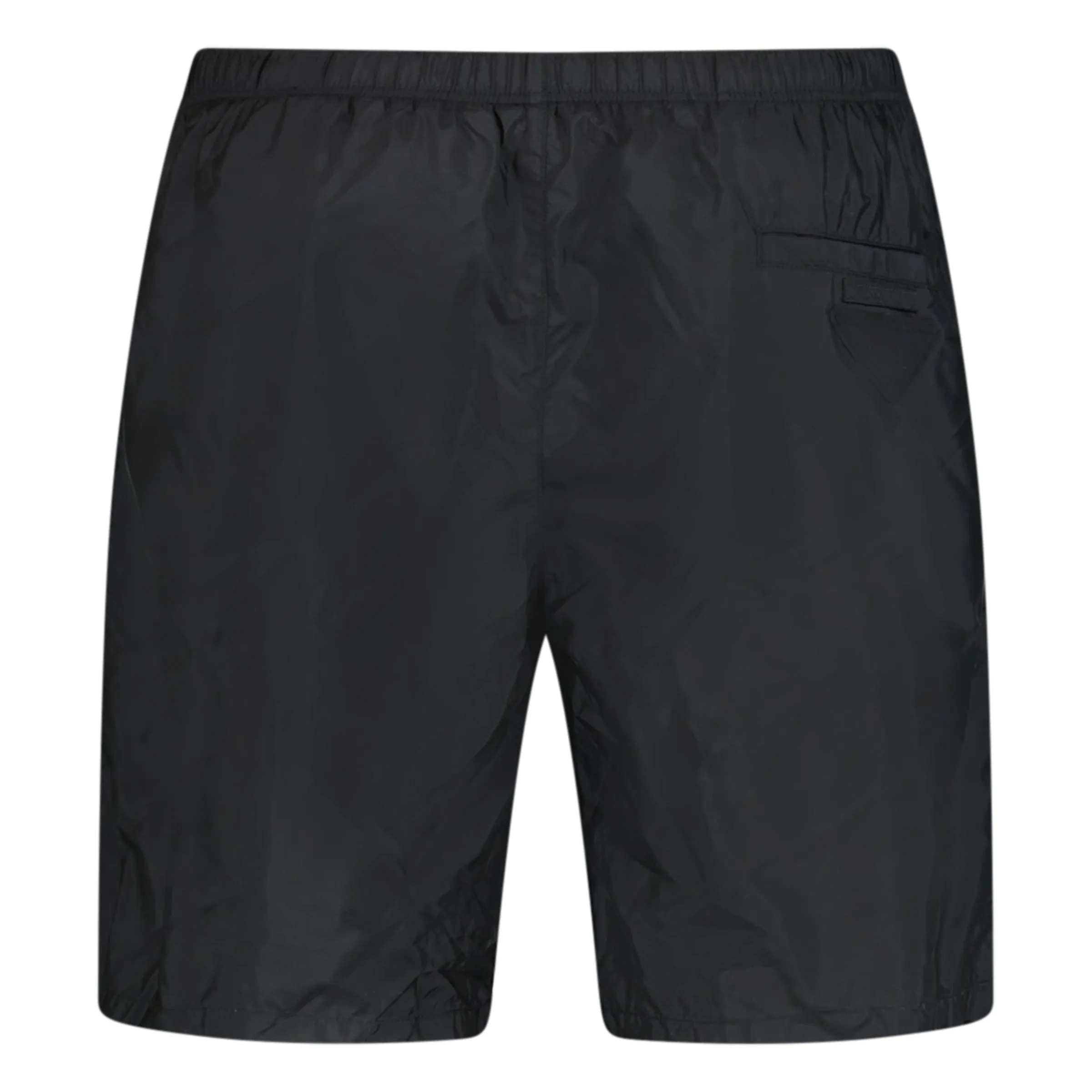 PRADA LOGO SWIM SHORTS BLACK