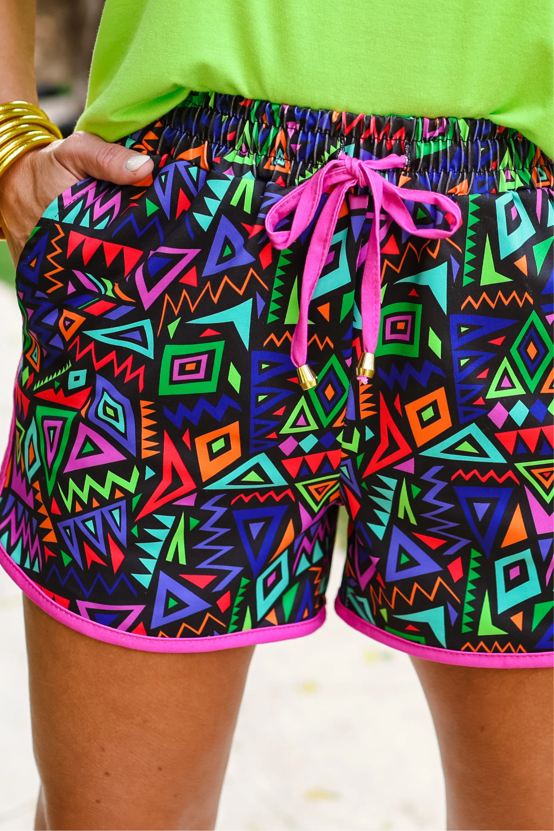 PREORDER-Retro Revival Drawstring Everyday Shorts