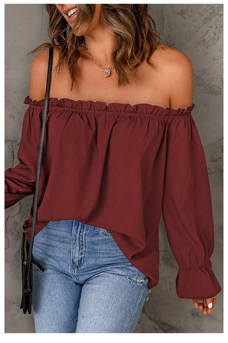 PULLOVER SEXY OFF-SHOULDER TOP