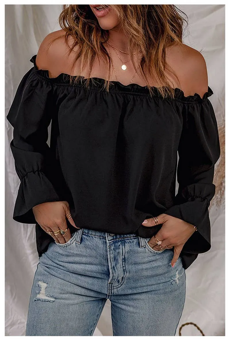 PULLOVER SEXY OFF-SHOULDER TOP