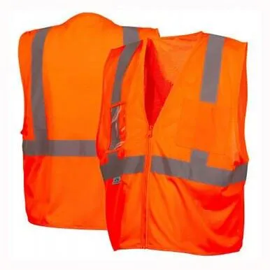 Pyramex Class 2 Economy Vest with Clear Pocket RVZ21CP