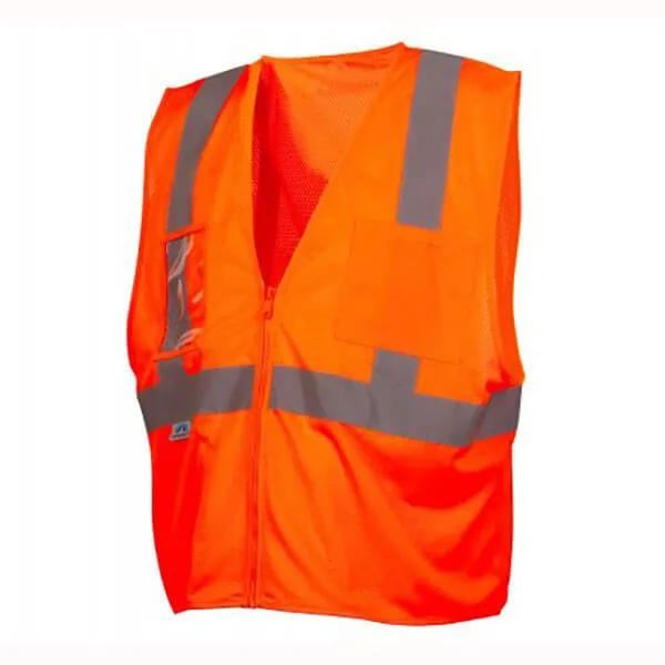 Pyramex Class 2 Economy Vest with Clear Pocket RVZ21CP