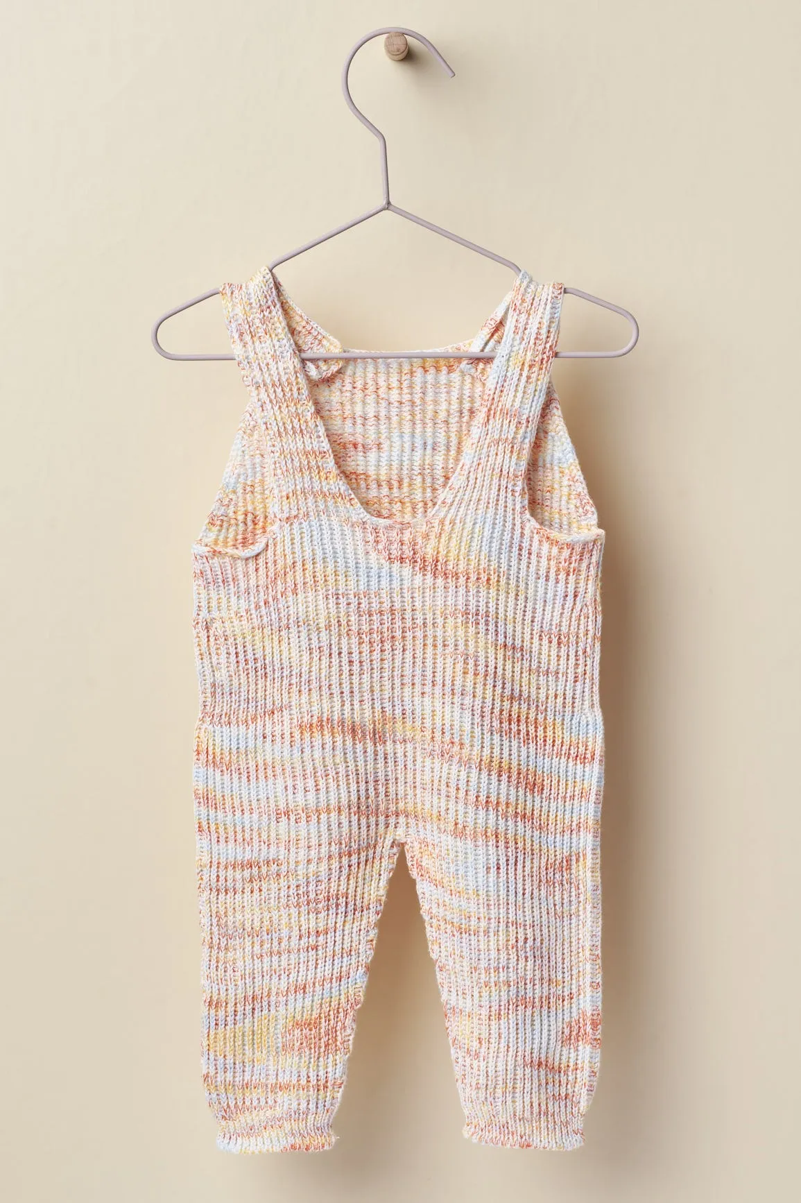 "Channing" Multicoloured Knitted Dungarees