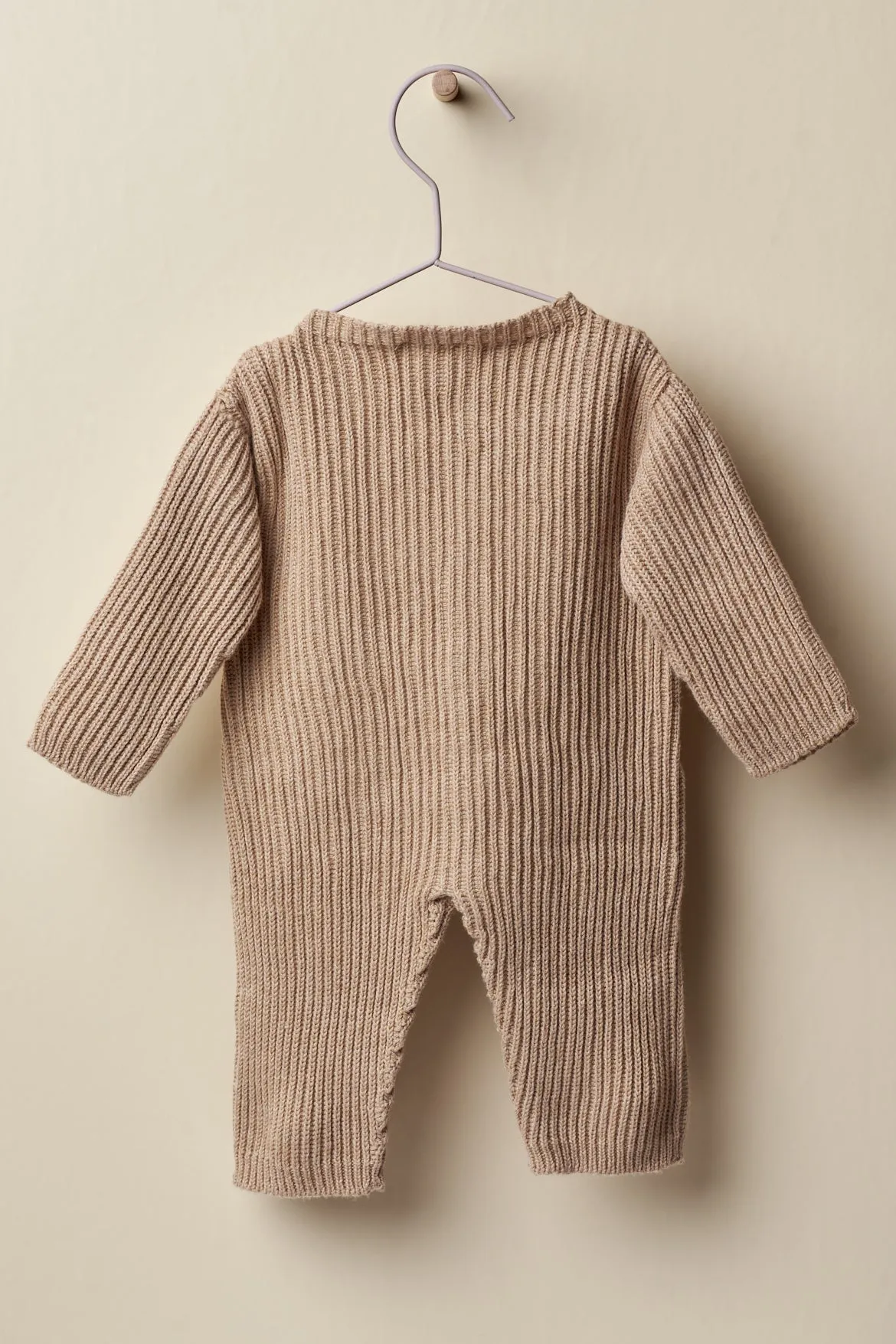 "Lorcan" Camel Knitted Romper