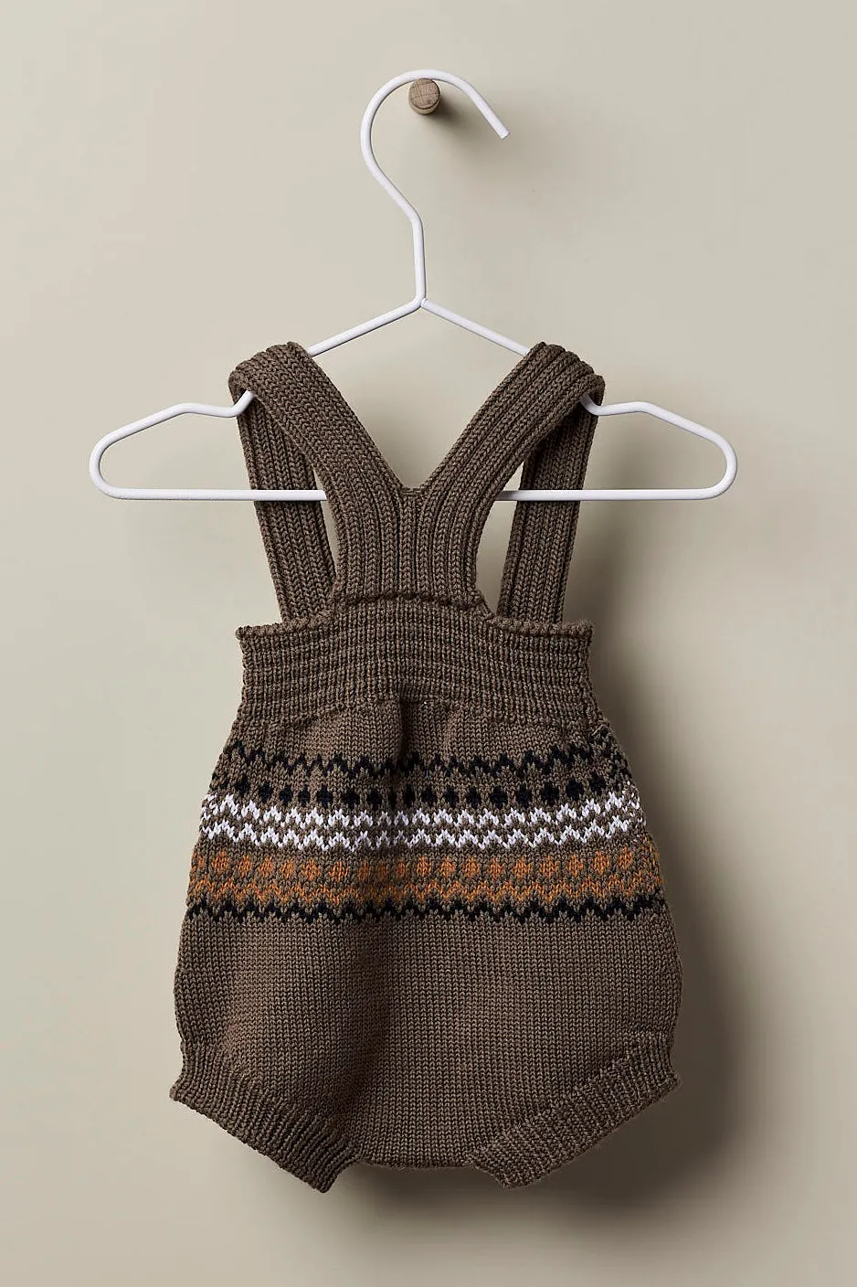 "Salvador" Brown Merino Wool Knit Shortie