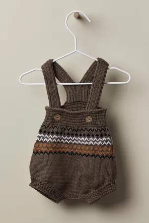 "Salvador" Brown Merino Wool Knit Shortie