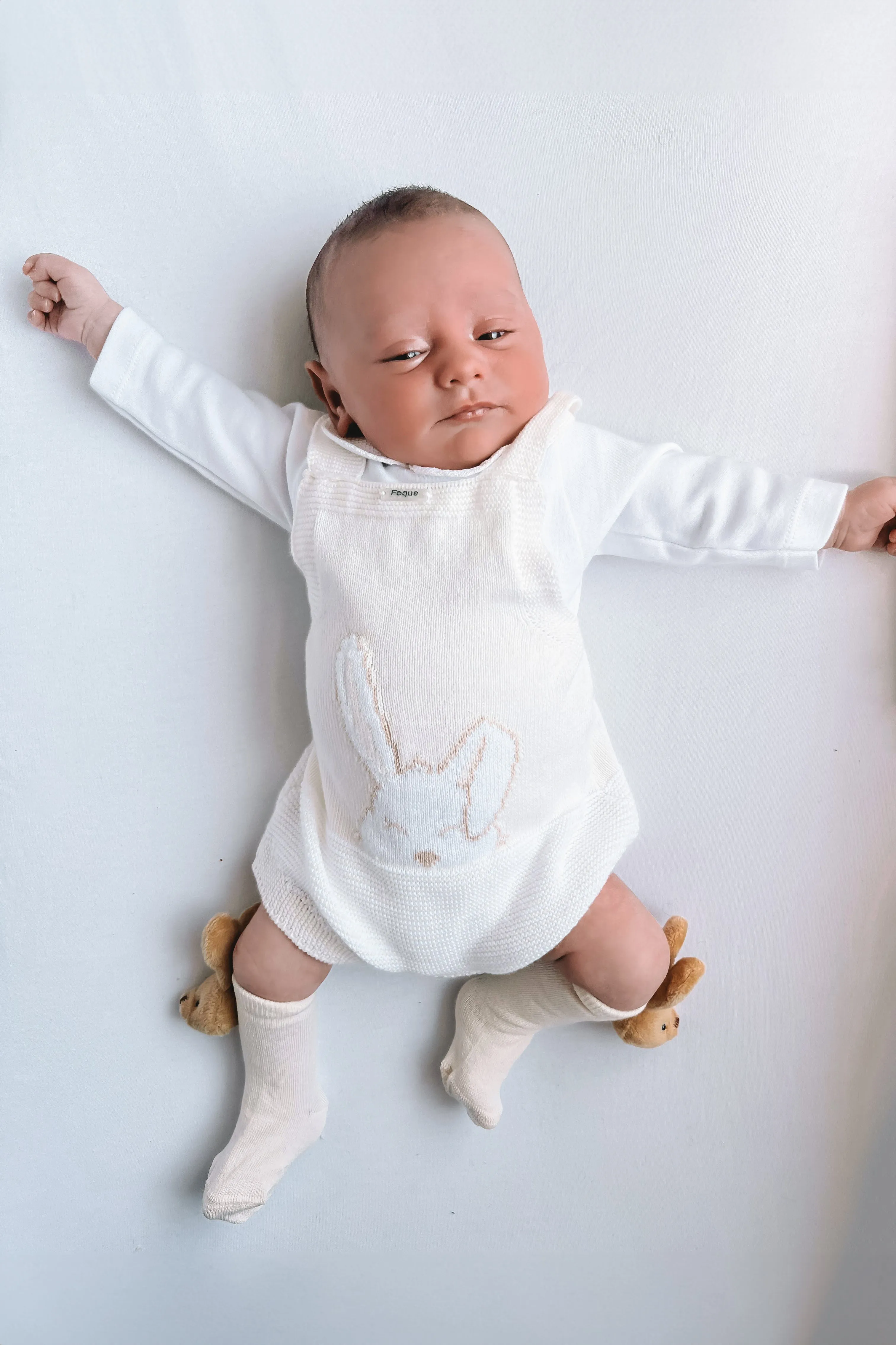 "Suri" Knit Bunny Romper