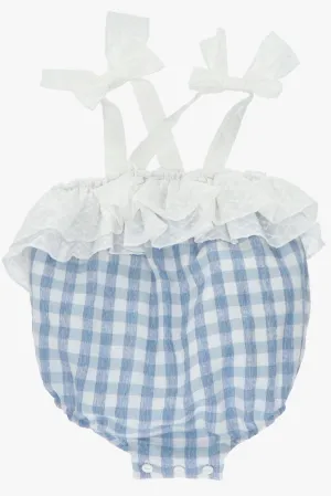 "Zelda" French Blue Gingham Shortie