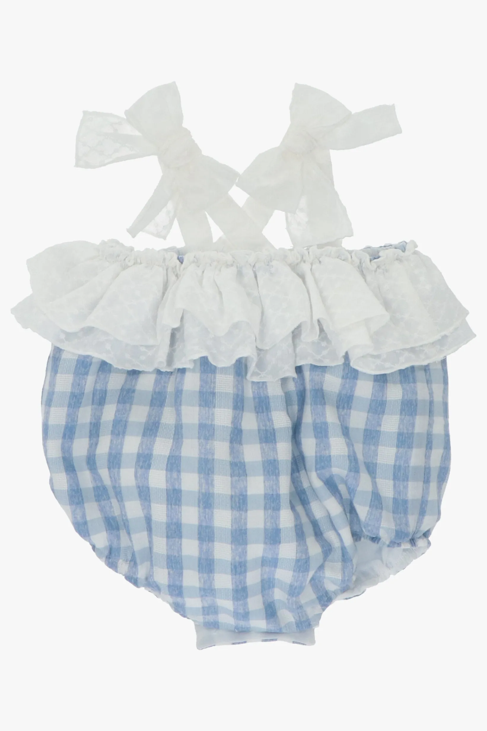 "Zelda" French Blue Gingham Shortie
