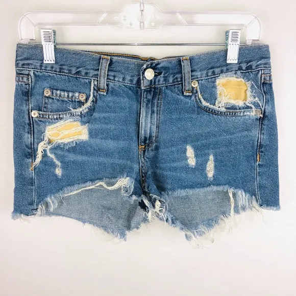 Rag &amp; Bone Winnie Distressed Cut Off Shorts 25