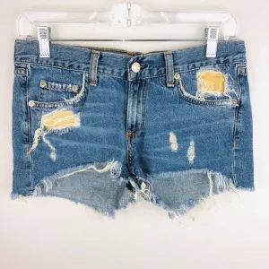 Rag &amp; Bone Winnie Distressed Cut Off Shorts 25