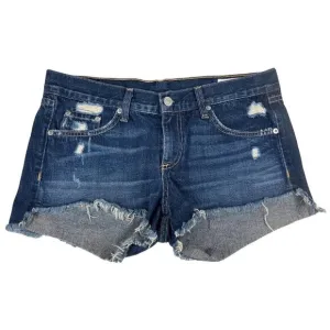 Rag And Bone/Jean Distressed Dark Wash Mid Rise Cut-Off Shorts  Size 26