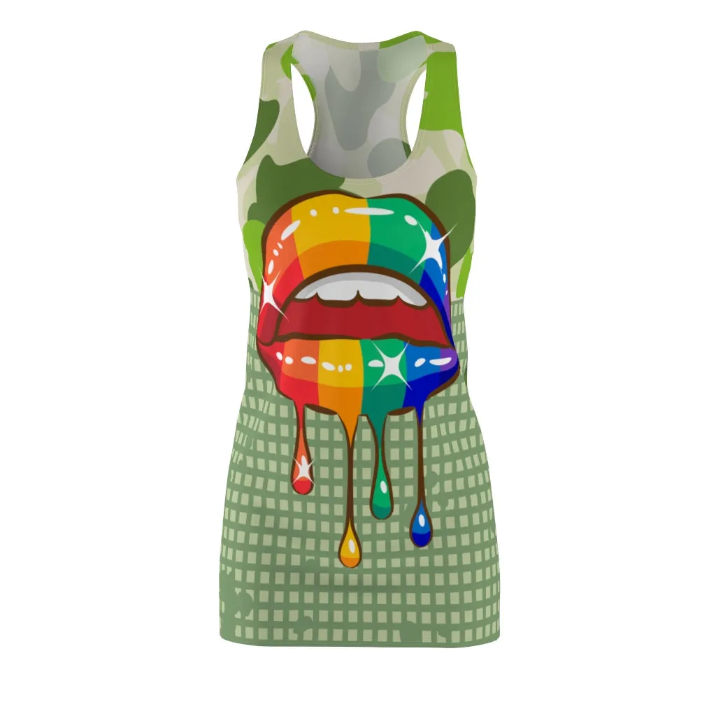 Rainbow Kiss Racerback Dress