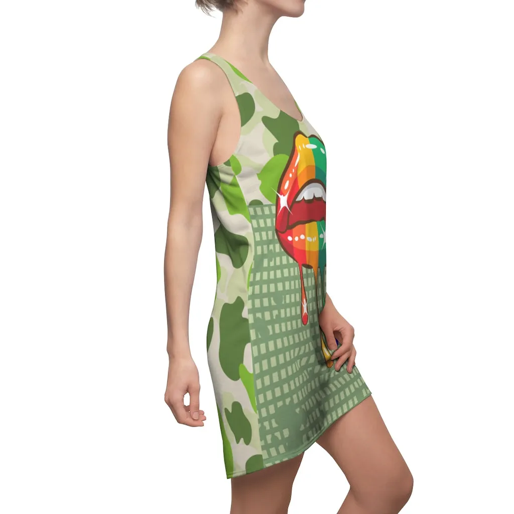 Rainbow Kiss Racerback Dress