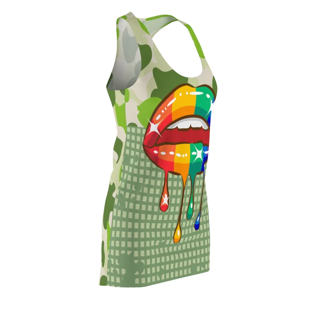Rainbow Kiss Racerback Dress