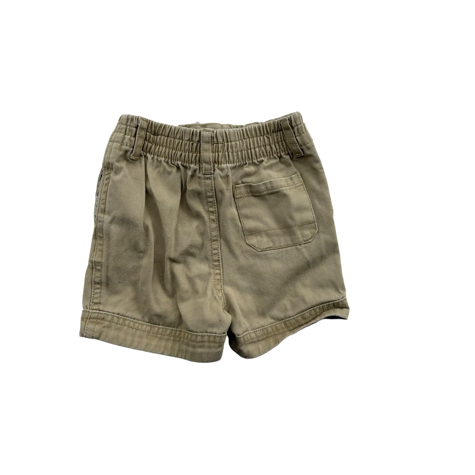 Ralph Lauren Baby Khaki Elastic Waist Shorts With Drawstring #6476