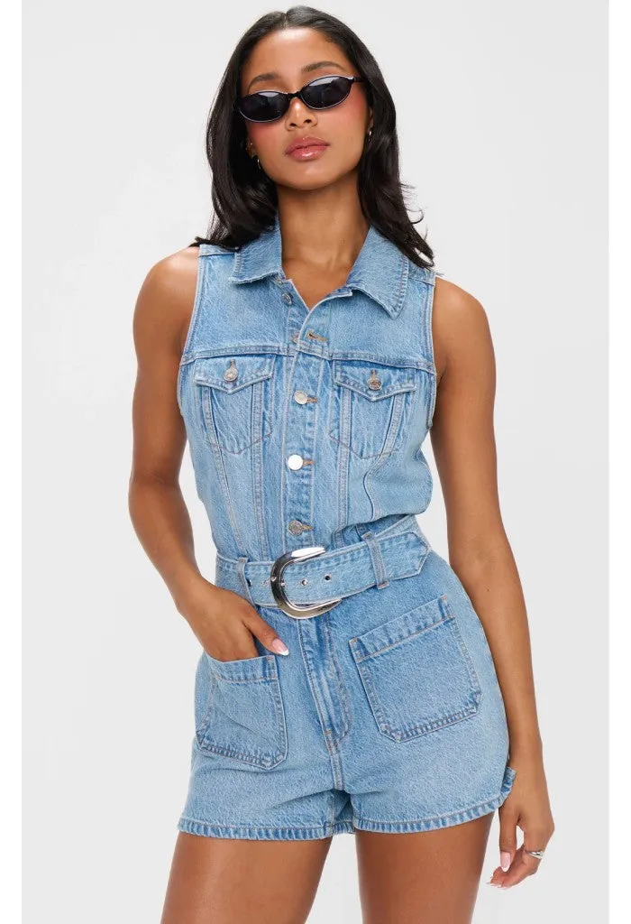 Rancho Mirage Romper-Hailstorm