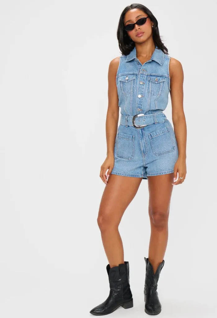 Rancho Mirage Romper-Hailstorm
