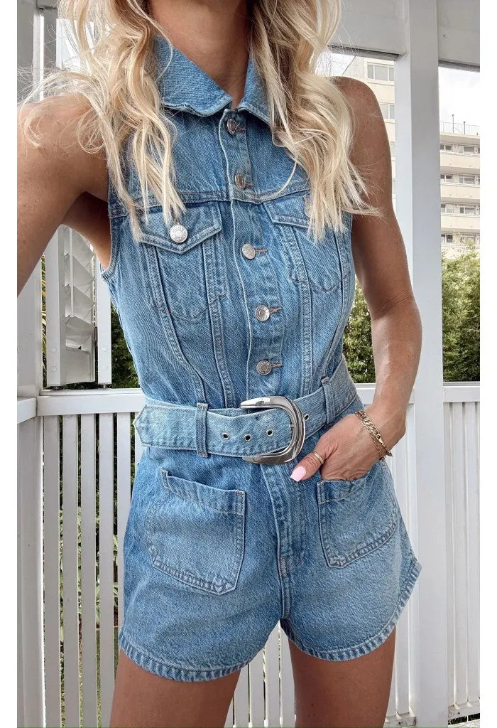 Rancho Mirage Romper-Hailstorm