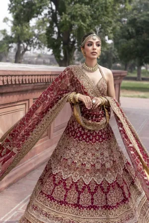 Red Blouse Lehenga Bridal Wear Pakistani Wedding Dresses