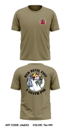 Red Devil FIST, 1-504th PIR Store 1 Core Men's SS Performance Tee - x9aEX2