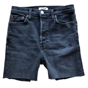 Re/Done Originals Cut Off Shorts Distressed Faded Coal Size 28