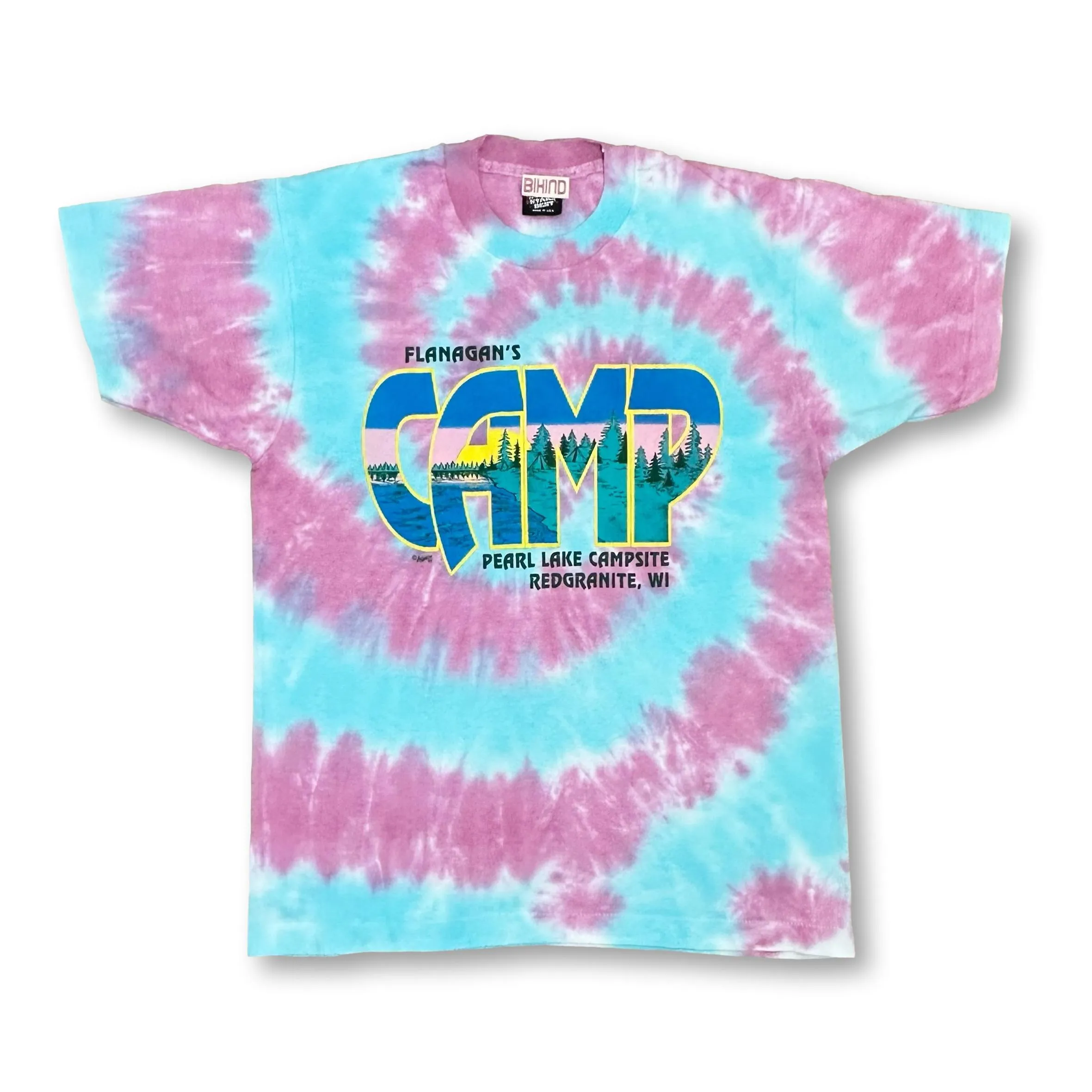 Repurposed & Reloved Camp Tie Dye T-Shirt