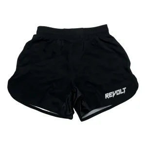 Revolt Basic Black Fight Shorts
