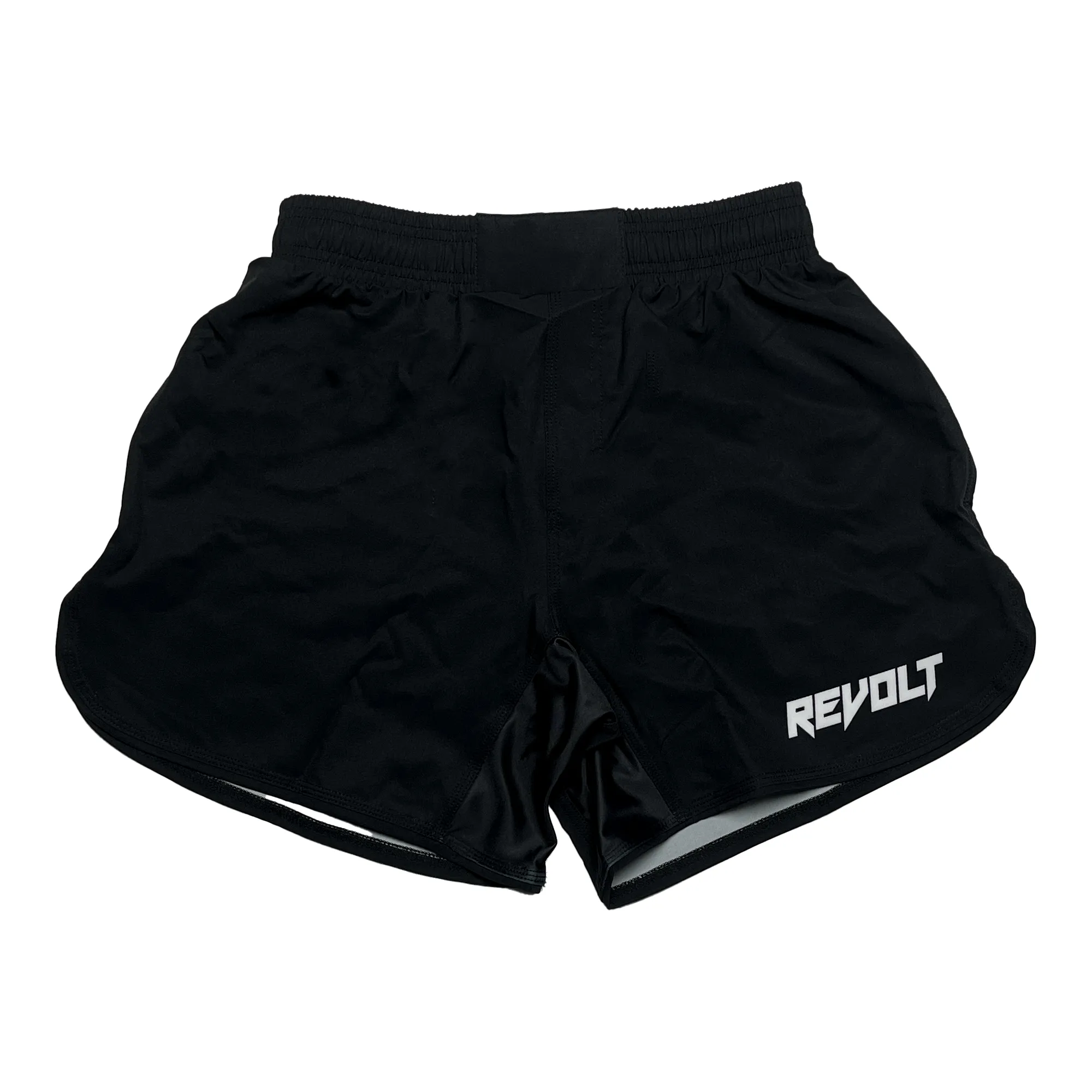 Revolt Basic Black Fight Shorts